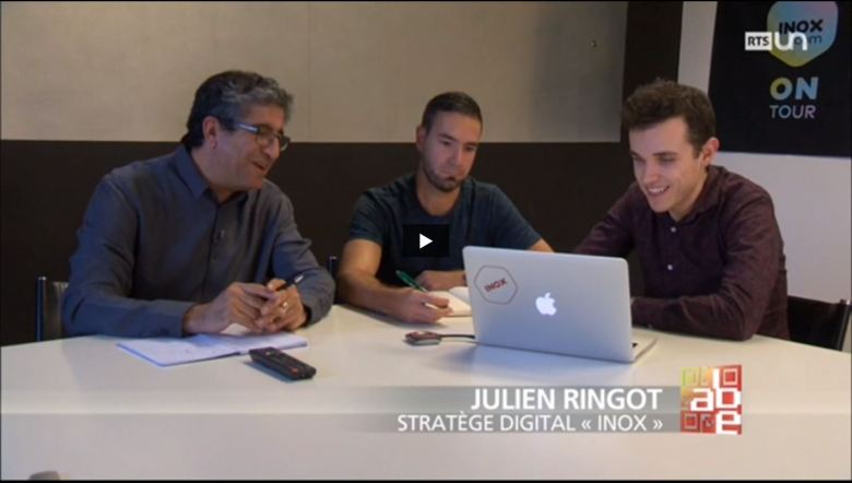 Julien Ringot on the TV program A Bon Entendeur on RT1